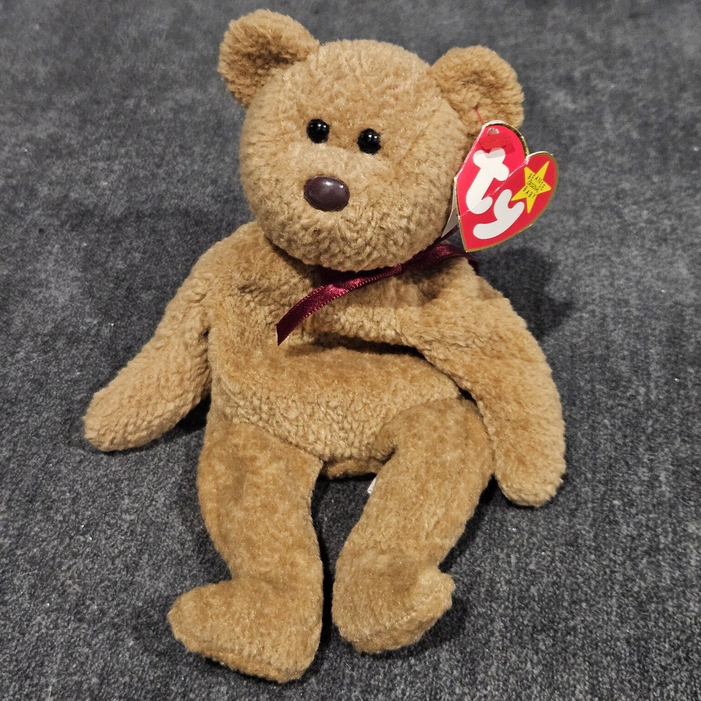 Ty Beanie Baby Collection "Curly" 1996 Bear NWT